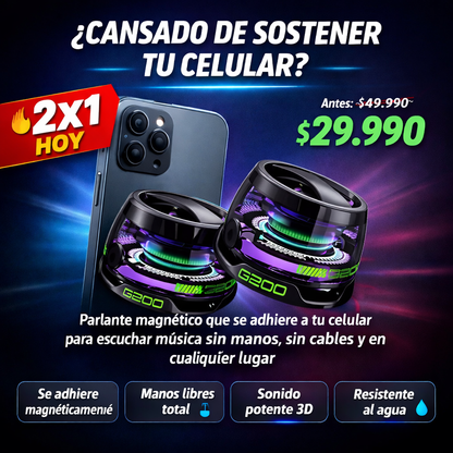 VoltBeat™ | Parlante Magnético Portátil - PROMO 2X1
