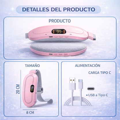 CalmaHeat™ Cinturón Calentador Menstrual Masajeador aaa