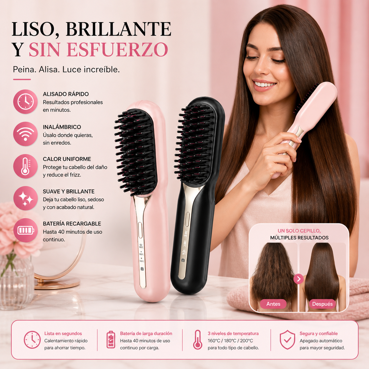 FrizzAway™ | Cepillo inalambrico